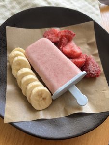 Strawberry Banana Popsicles
